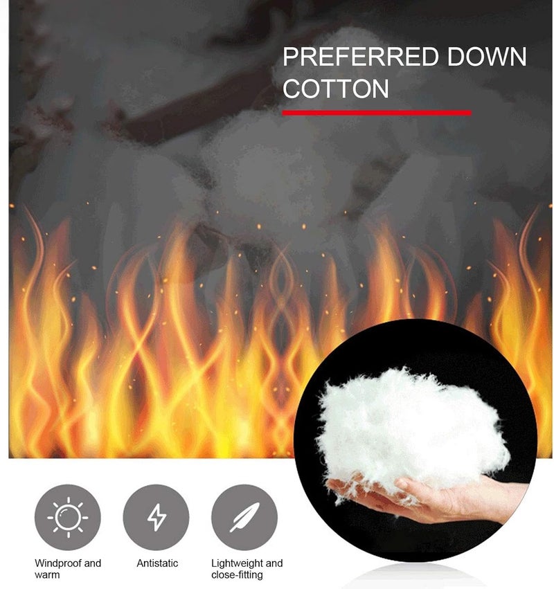 woobles Electric Heating Vest, USB Down Cotton Vest, Heated Vest, Thermal Cloth Temperature Control Heated Waistcoat for Winter (M) - Image 3